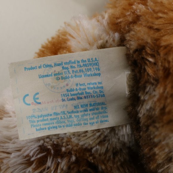 Build A Bear Kinectimals Champ Calico BAB Teddy Bear Heart Patch Plush - Picture 11 of 14